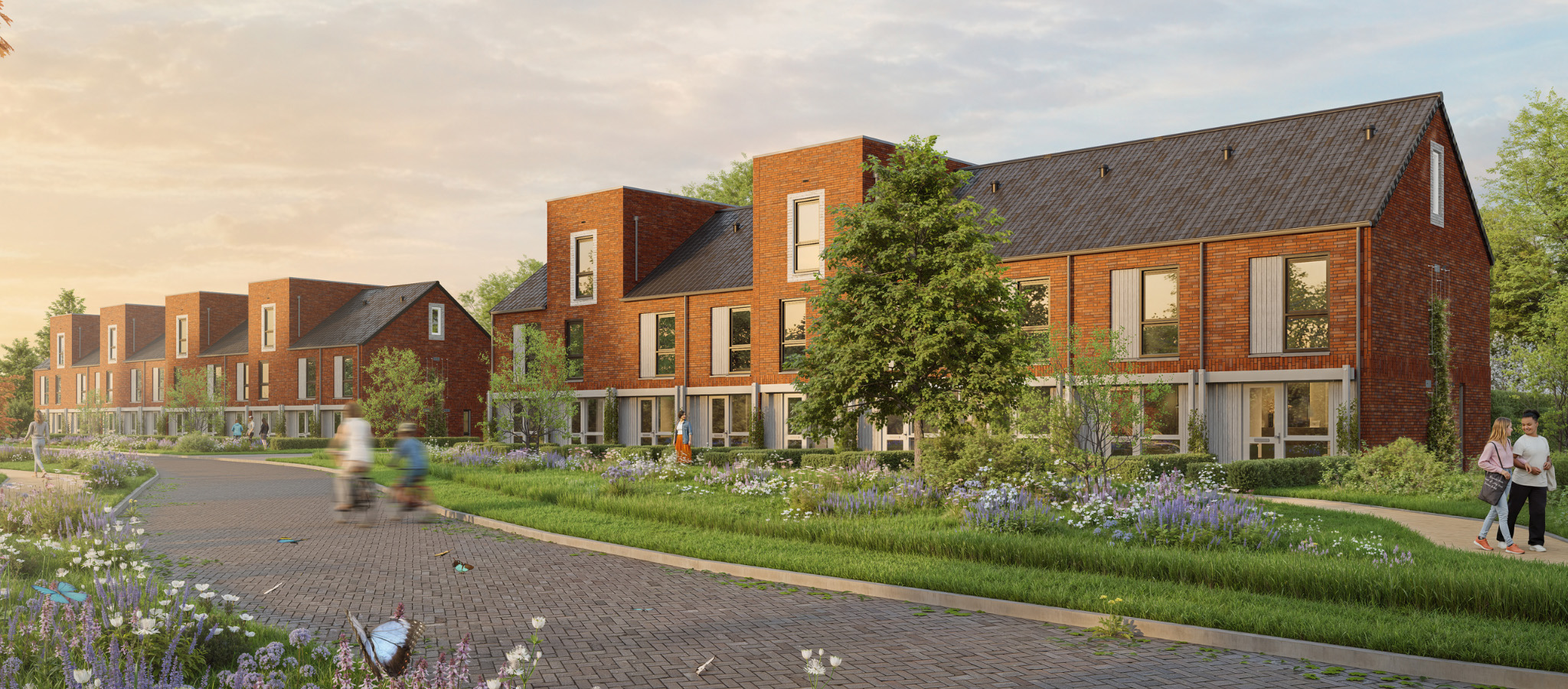 Nieuwbouw Lent Parkoever 2Hoek En Rij Woningen 2048X900